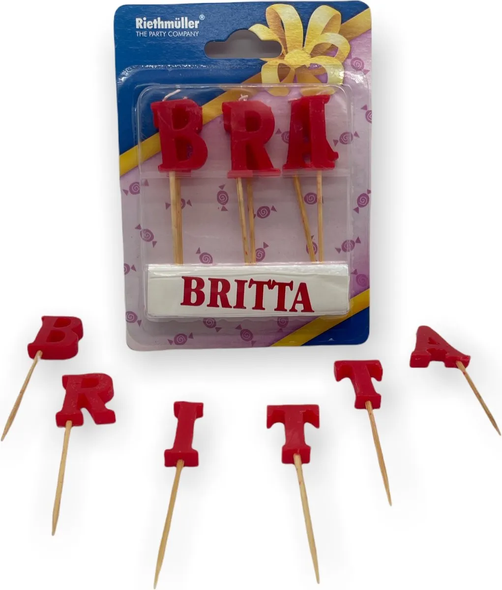 Timmy Toys Namenkaars Letter BRITTA