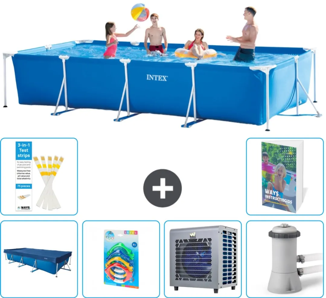 Intex Rechthoekig Frame Zwembad 450x220x84cm - Blauw - 7127L