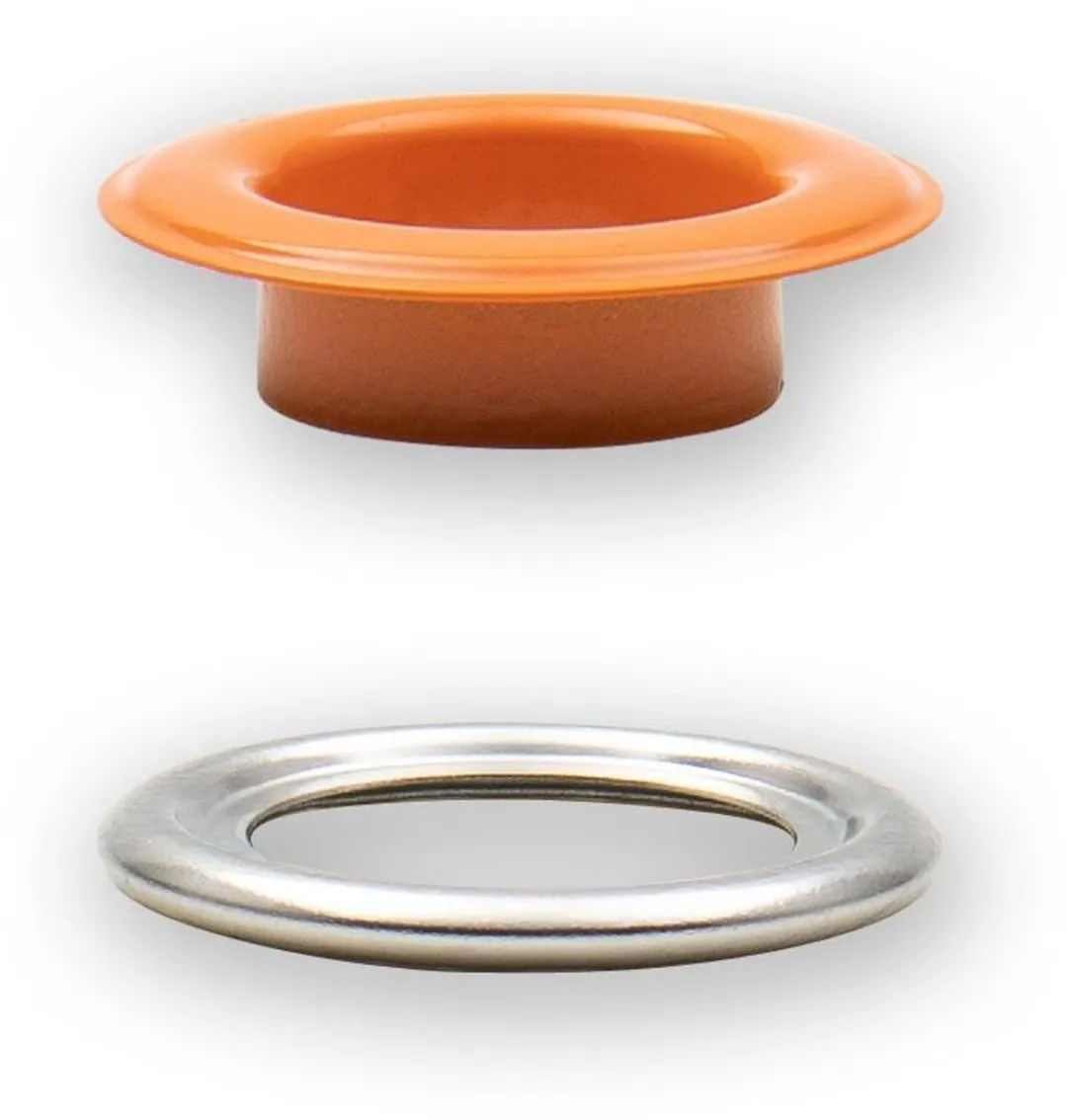 Prym Ringen met schijven 14mm - 15 Stuks - Oranje