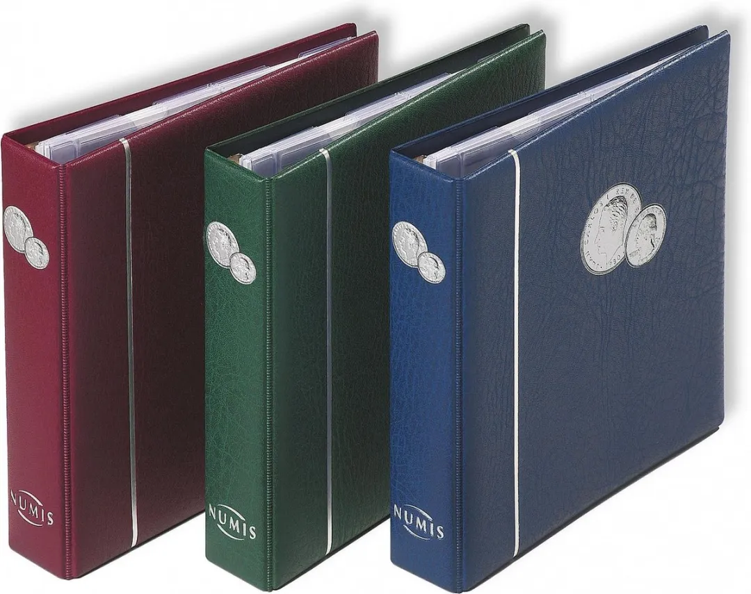 Leuchtturm Numis Muntenalbum - 143 Vakken - Rood
