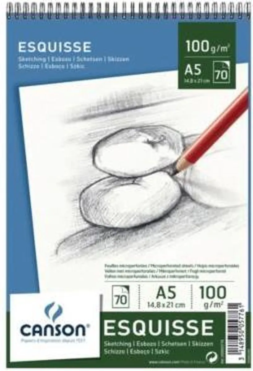 Canson Schetsboek A5 100gr 50 Vel - Wit
