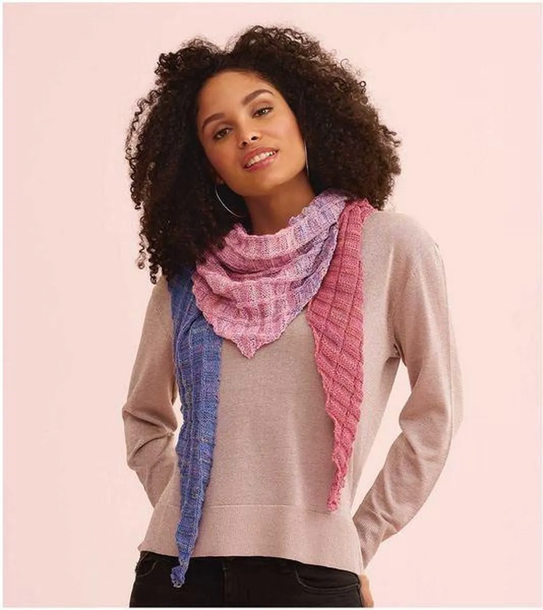 Rico Design Creative Cotton Dégradé Print 002 - 4 Kleuren - Blauw-Rozemix