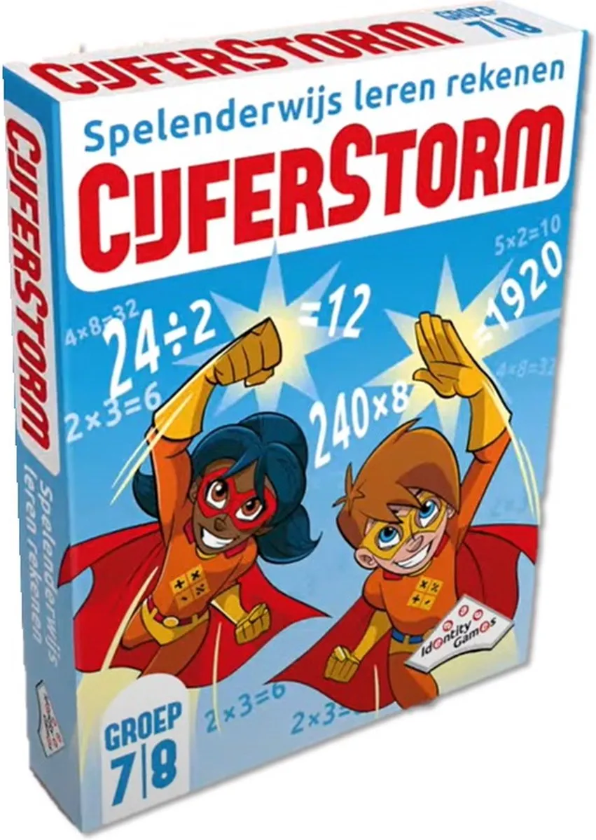 Identity Games Cijferstorm Groep 7 en 8 Kaartspel