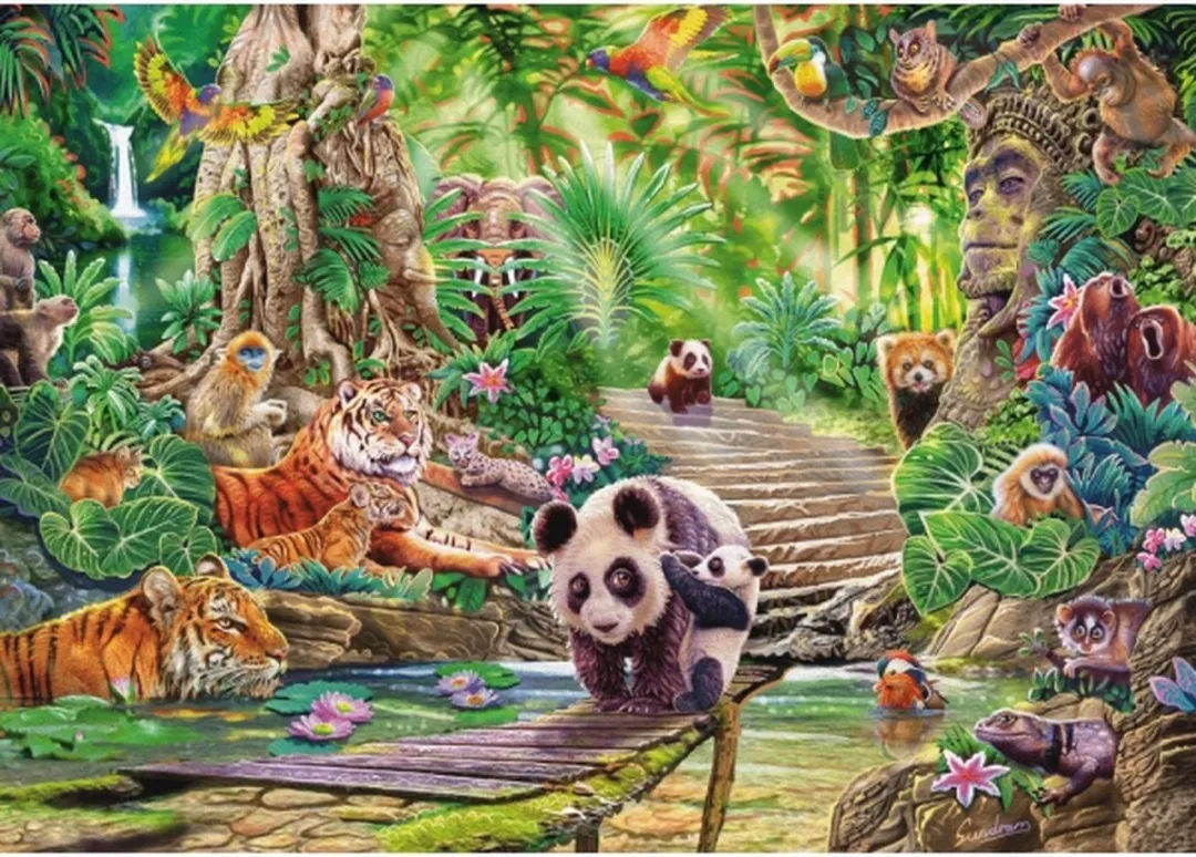 Schmidt Spiele Asia Wildlife Puzzel 1000 Stuks - SCH-59962 - Multi