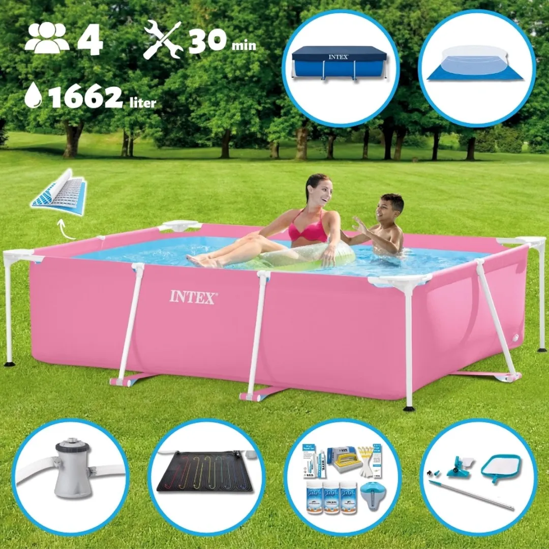 Intex Opzetzwembad 220x150x60cm Roze