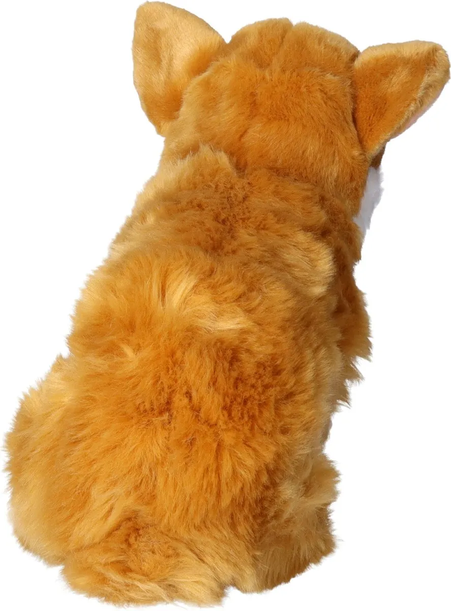 Teddy Hermann Corgi Knuffel - Bruin/Wit - 30 cm