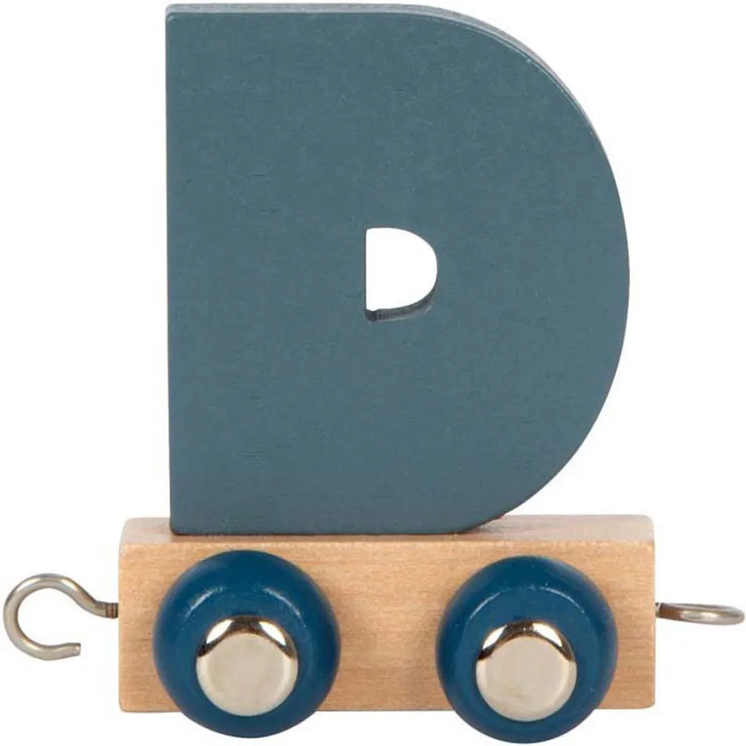 Small Foot Houten Lettertrein Polar D - Multicolor