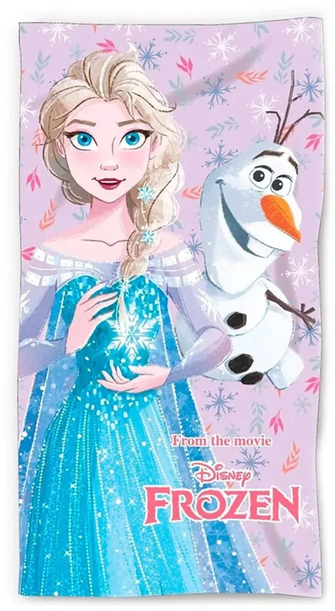 Disney Frozen Strandlaken 70x140cm - Roze