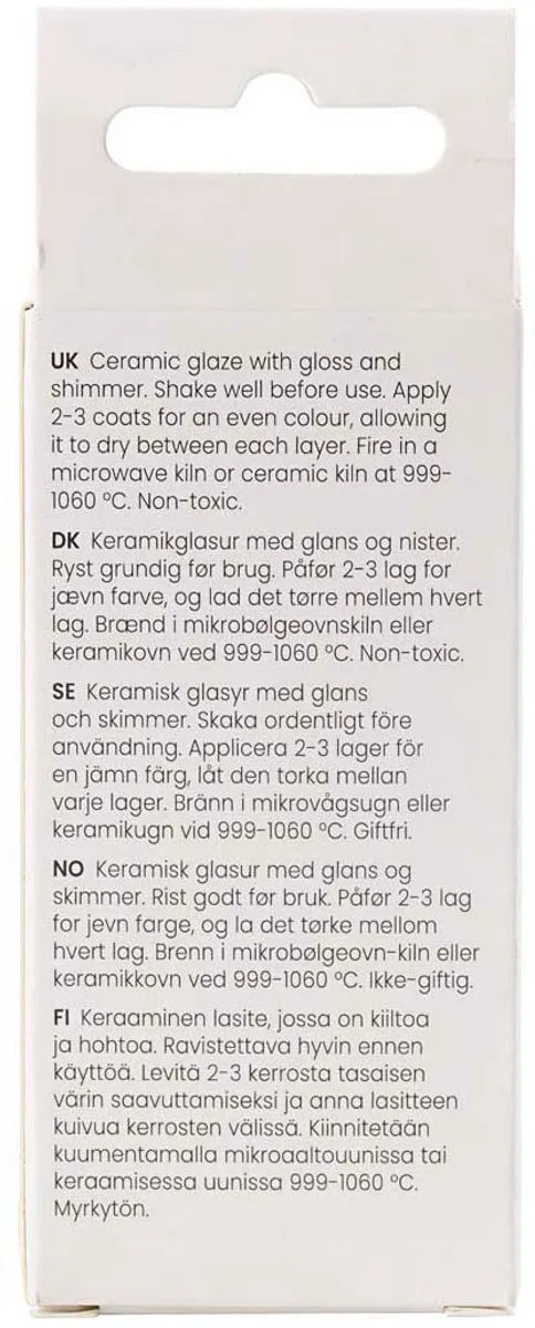 Creativ Company Keramiek Glazuur Zwart 60ml