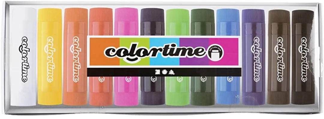 Colortime Krijt Multicolor 12 Stuks