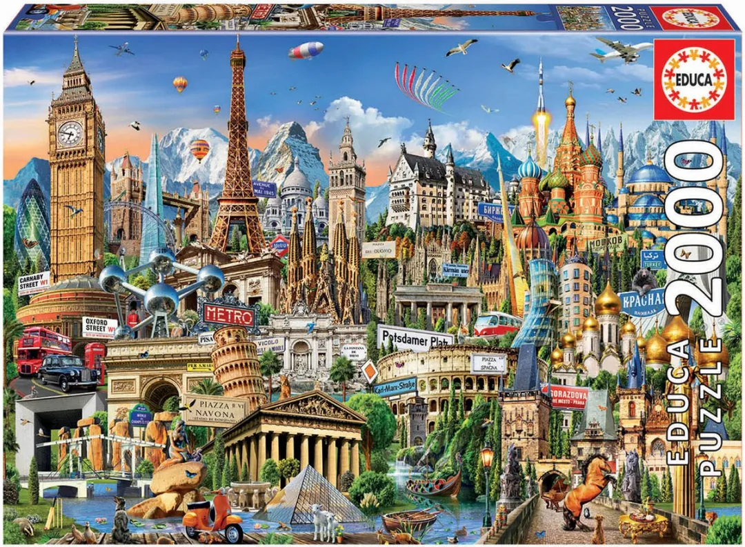 Educa Europe Landmarks Puzzle 2000 Stuks
