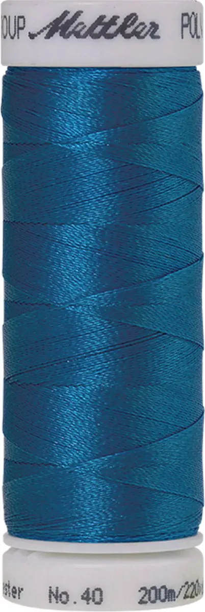 Amann Mettler Polysheen Borduurgaren Blauw 200m