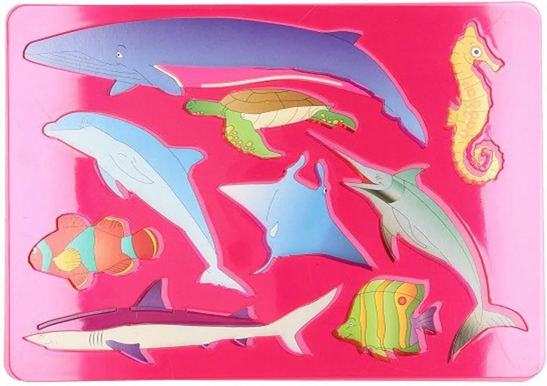 Tekensjabloon Oceaan Dieren, 27x19cm