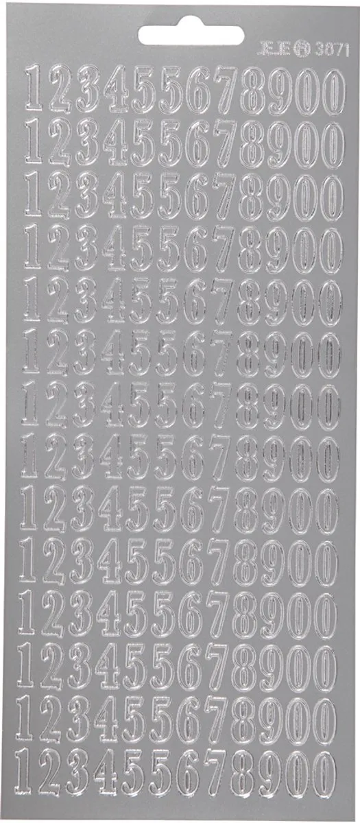 Creativ Company Creotime Foliestickers Cijfers 168 Stuks