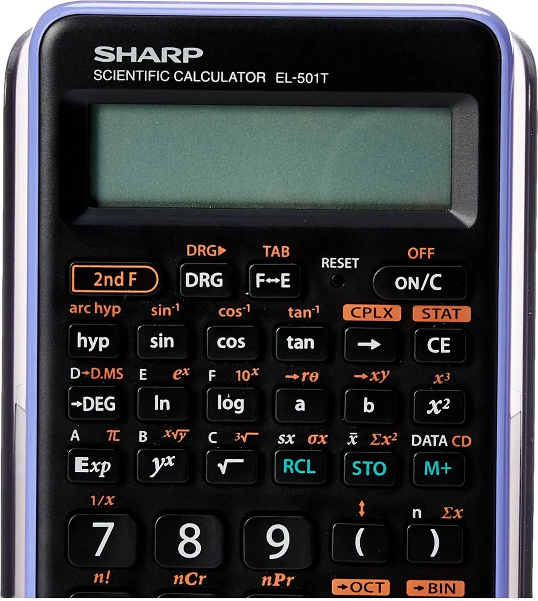 Sharp EL501TBVL Wetenschappelijke Rekenmachine - Zwart/Violet - afbeelding 3 van 4