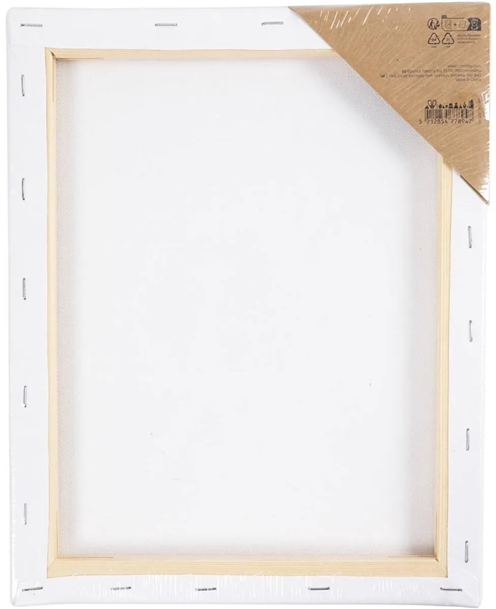 Creativ Company Schildercanvas Bloemenschaal 24x30cm - Multicolor