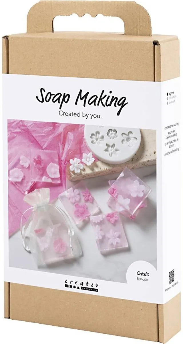 Creativ Company Hobbyset Zeep Maken Bloemen - Roze