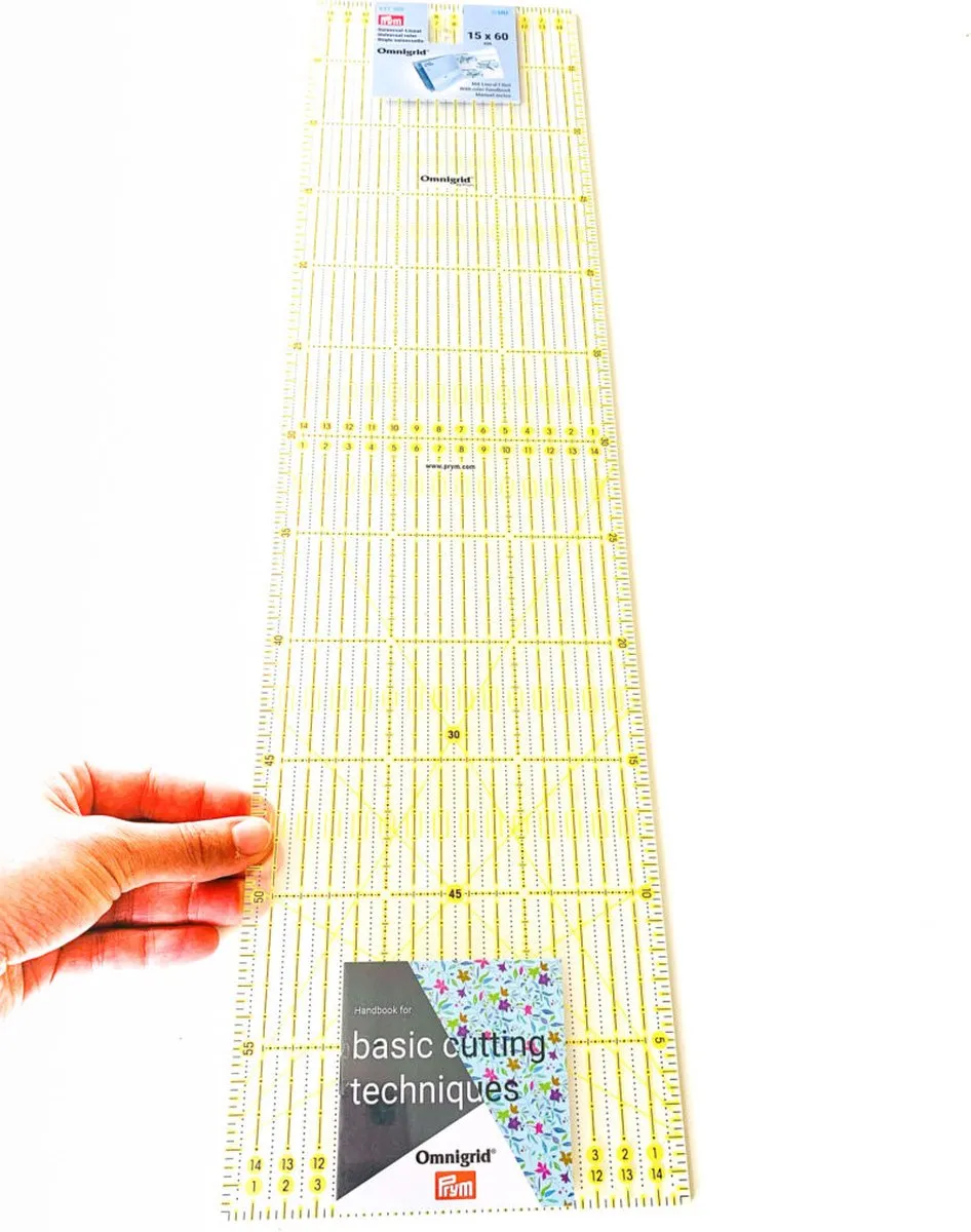 Prym Omnigrid Quilt Liniaal 15x60cm - Transparant
