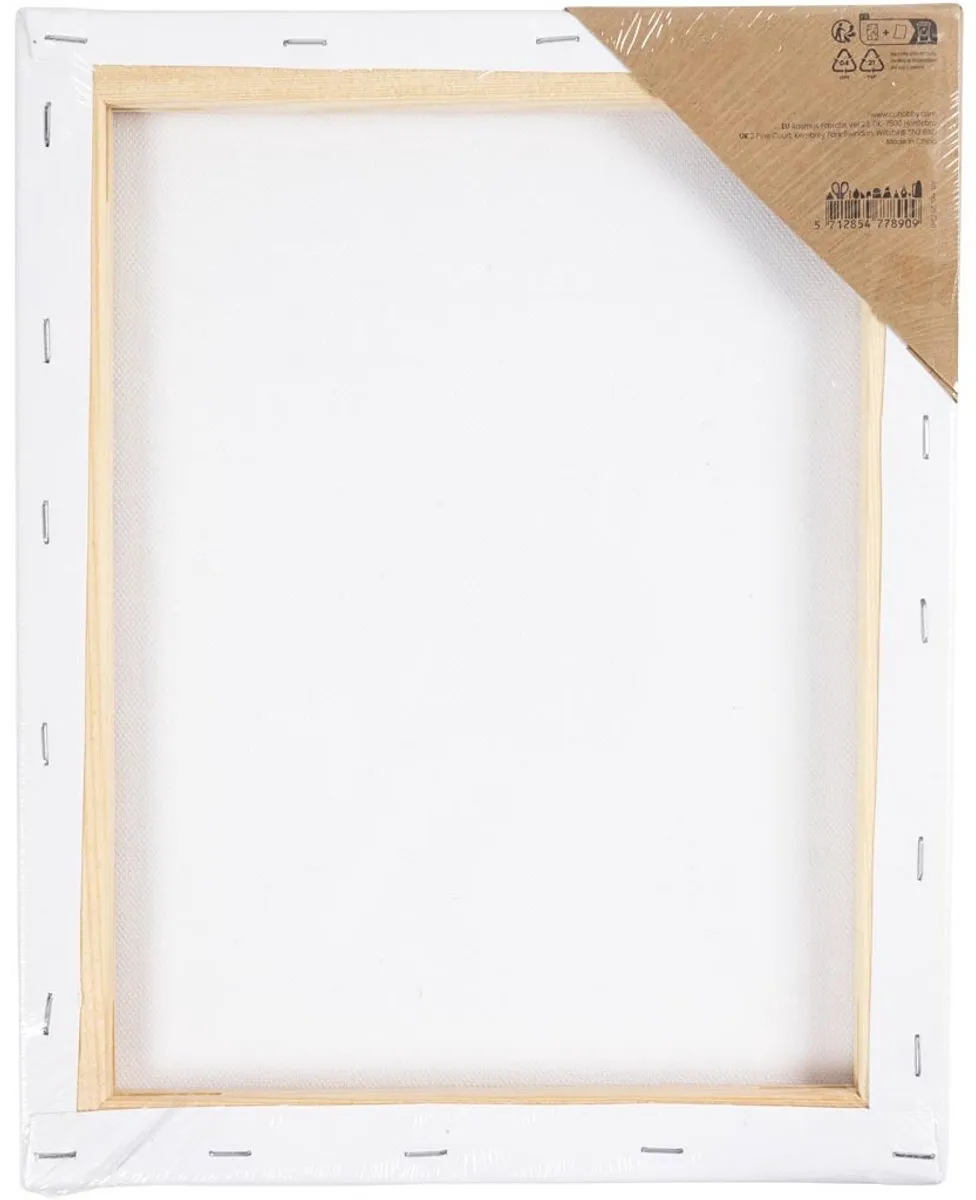 Creativ Company Schildercanvas Grote Bloemen 24x30cm - Multicolor