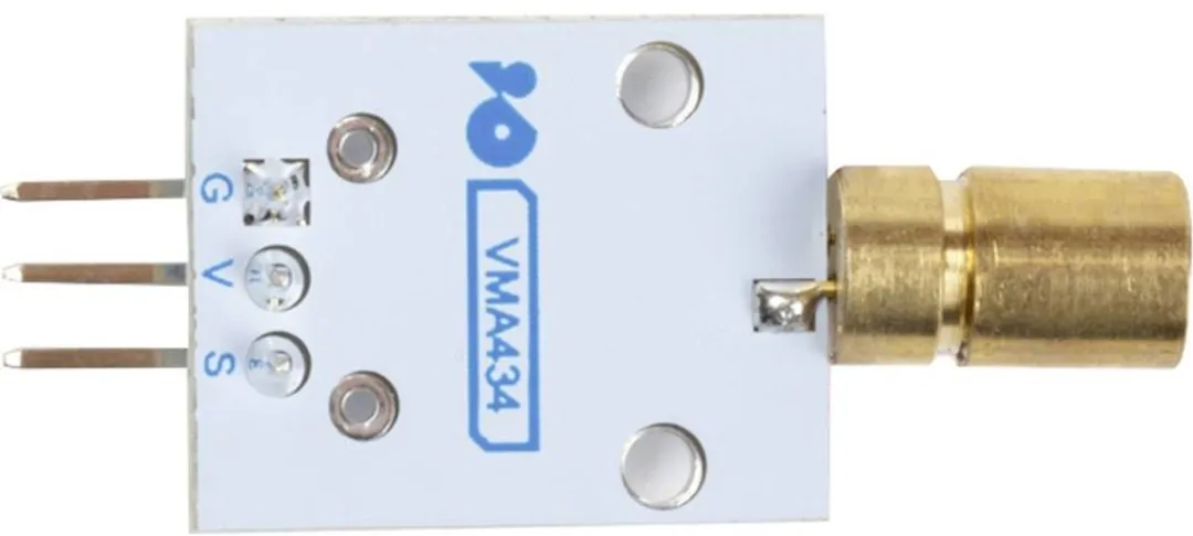Whadda Lasermodule WPM434 - 18,5x15mm - Goud/Blauw