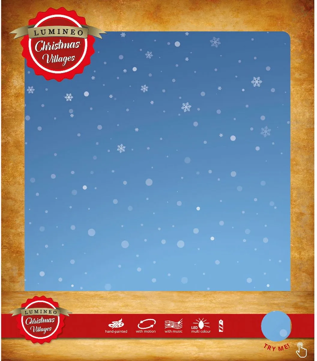 Lumineo Kerstboom LED 16x19x22cm Multicolor