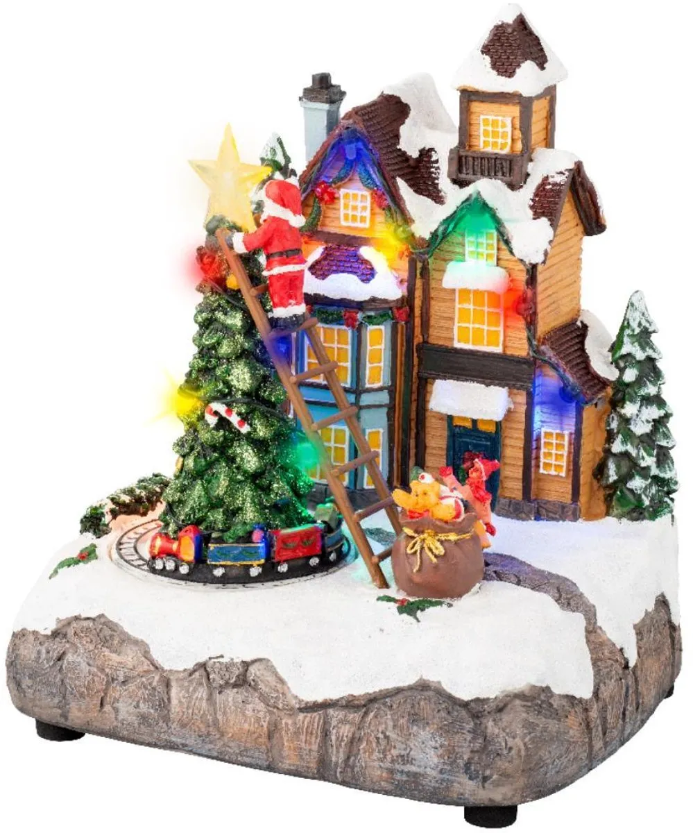 Lumineo Kerstboom LED 16x19x22cm Multicolor