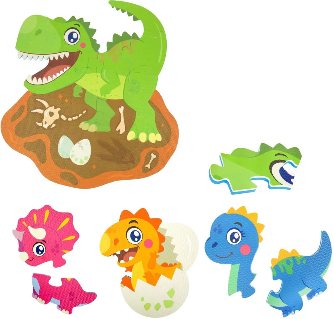 Toi-Toys Little Stars Foam Vloerpuzzel Dino 36 Stuks