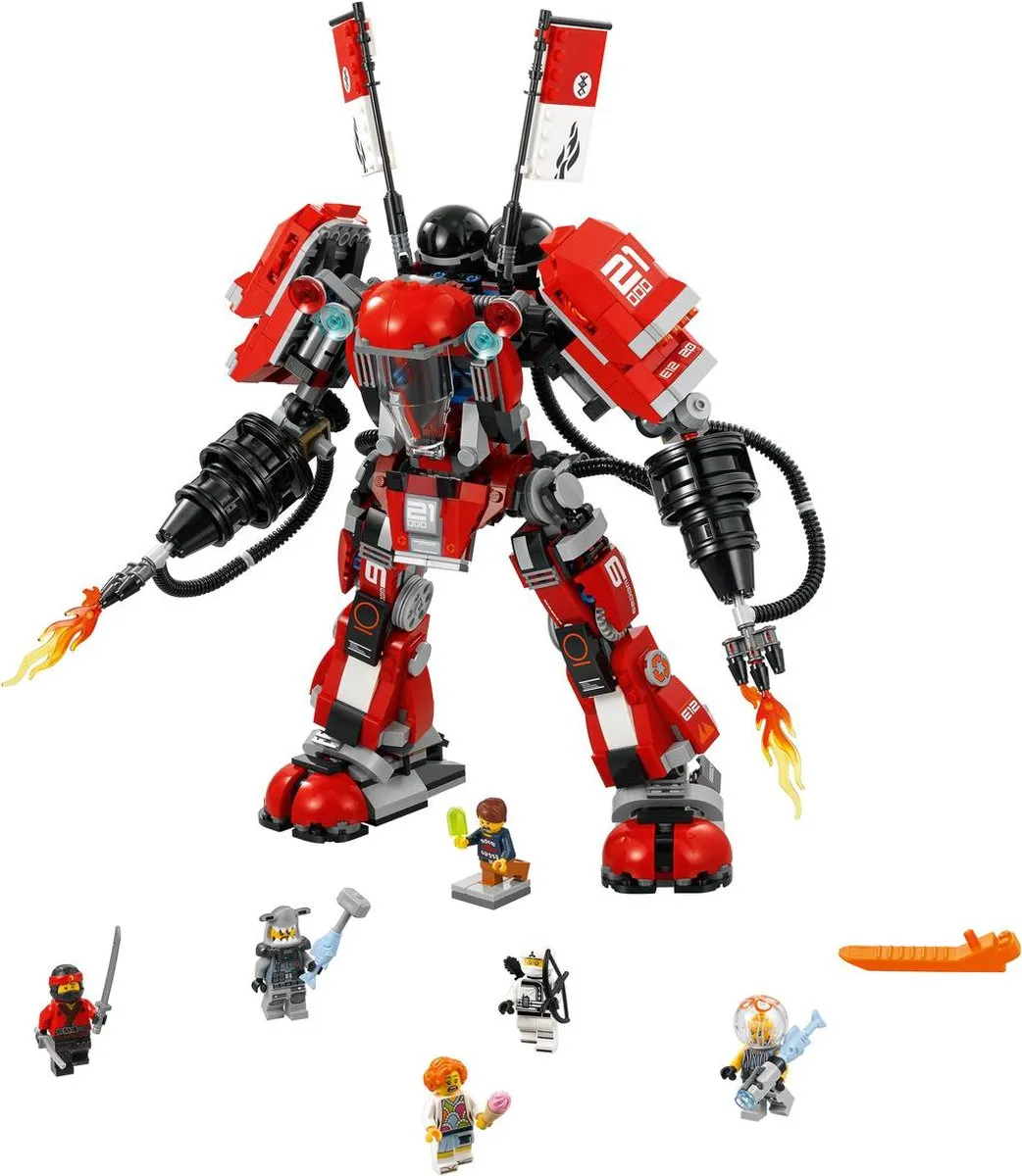 LEGO Ninjago Movie Vuurmecha 70615 - 944 Stukken - 6 Minifiguren