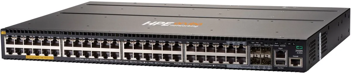 HP Aruba 2930M JL322A Switch - 44x PoE+ 176Gbps Grijs