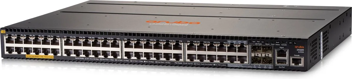 HP Aruba 2930M JL322A Switch - 44x PoE+ 176Gbps Grijs