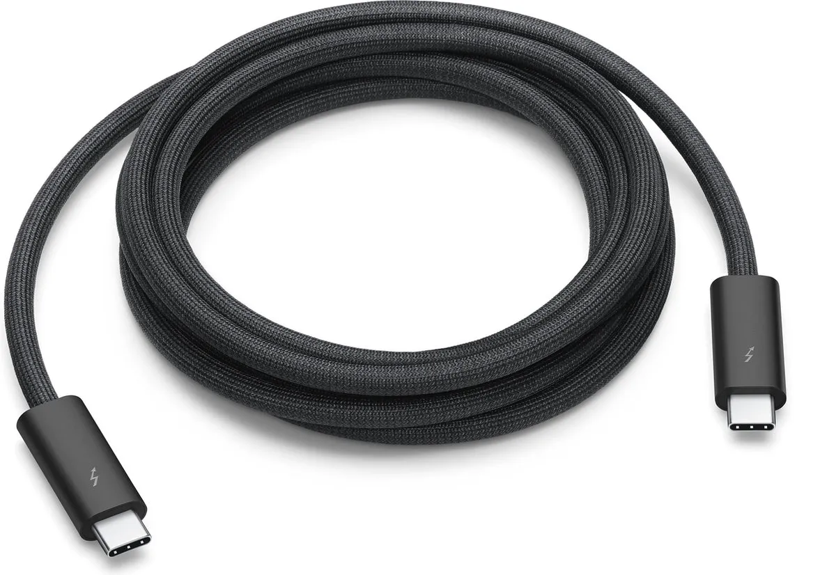 Apple Thunderbolt Aansluitkabel 2.00 m MWP32ZM/A Zwart [1x Thunderbolt-stekker - 1x Thunderbolt-stekker]