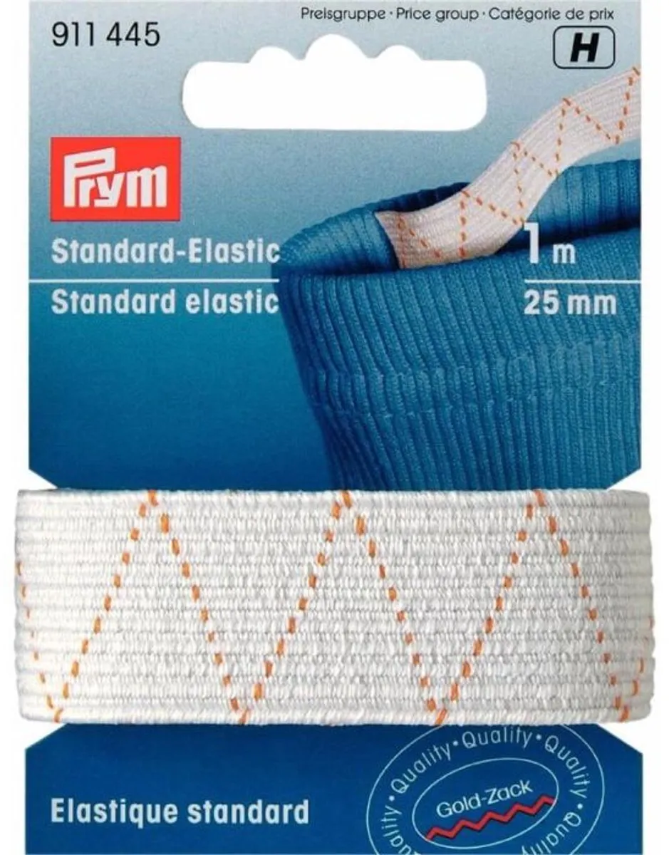 Prym Standaard Elastiek 25mm - Zwart - 1m