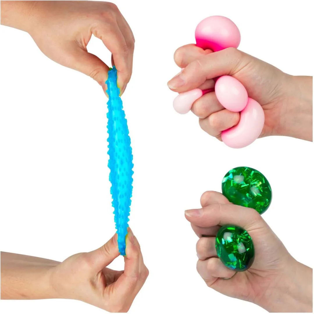 Toi-Toys Knijpballen Sensory Triangle 5cm - 10 Stuks