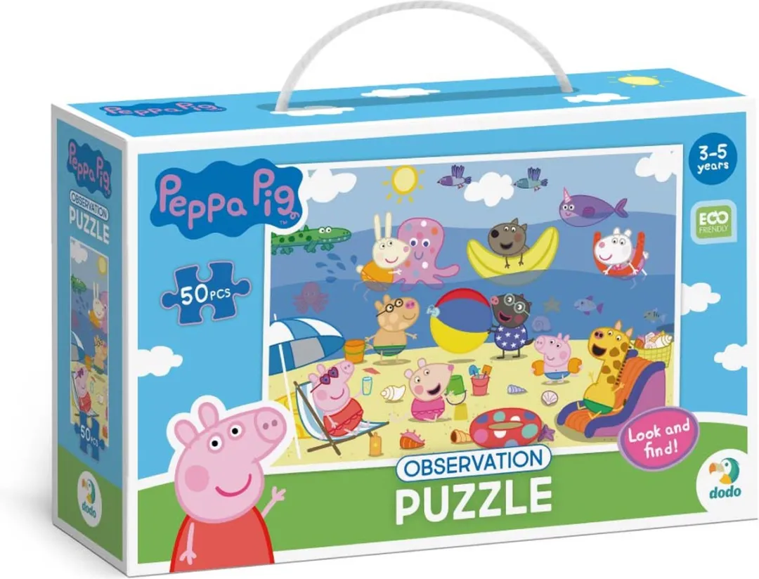 Peppa Pig Puzzel 50 Stuks - 31x45cm - Zoekboek