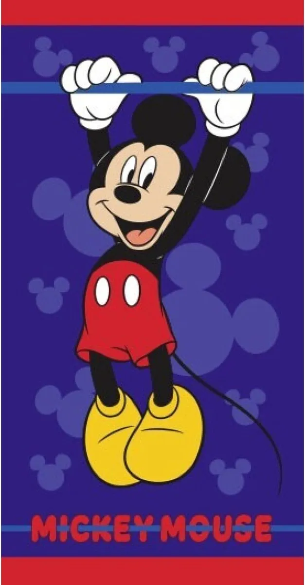 Disney Mickey Mouse Strandlaken 140x70cm - Blauw