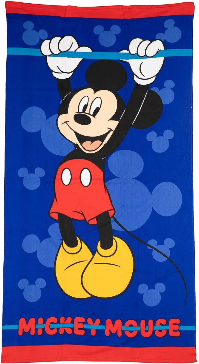 Disney Mickey Mouse Strandlaken 140x70cm - Blauw