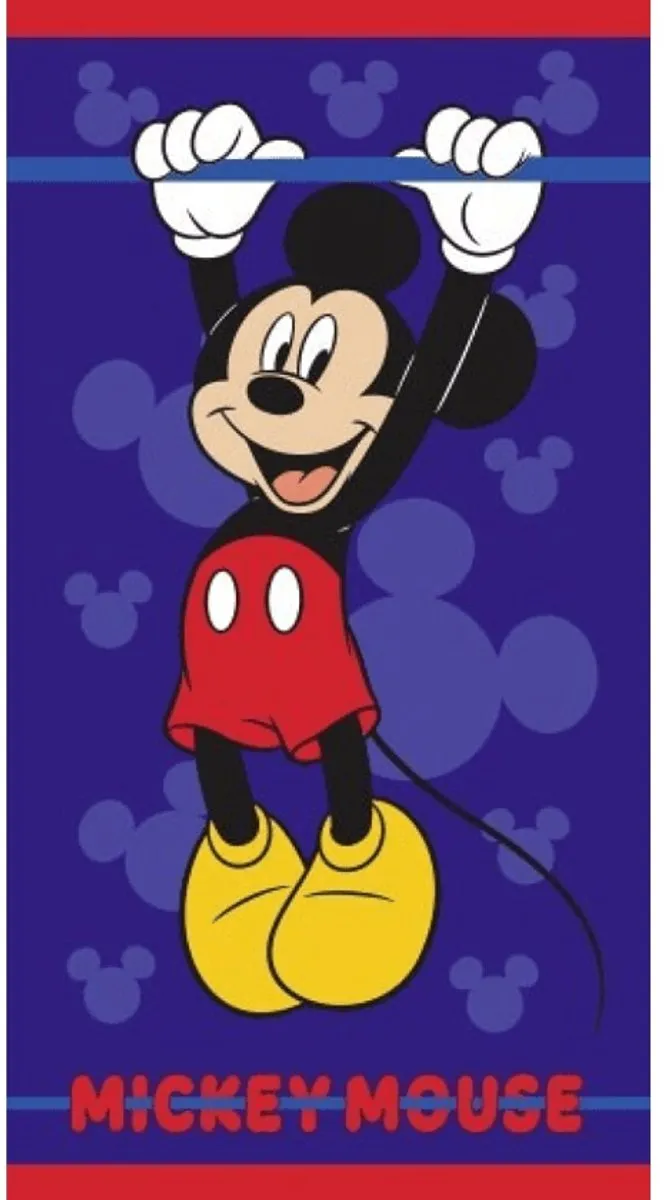 Disney Mickey Mouse Strandlaken 140x70cm - Blauw