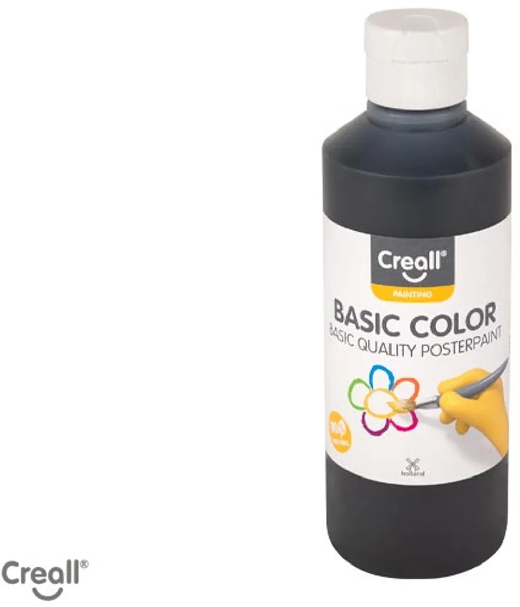 Creall Plakkaatverf Zwart 250ml