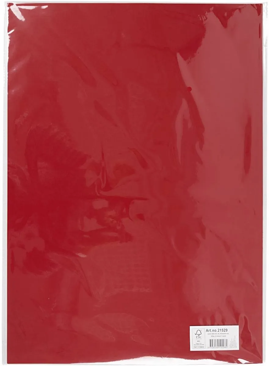 Creativ Company Karton A2 Bordeaux Rood DIY Knutselpapier - 10 Vellen