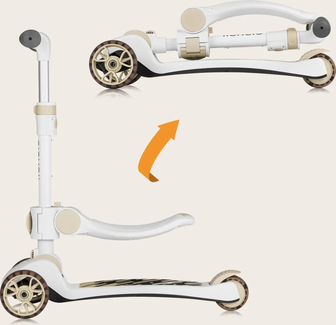 Lionelo Franky Kinderstep 2in1 - 3 Wielen tot 50kg - Beige - afbeelding 6 van 6
