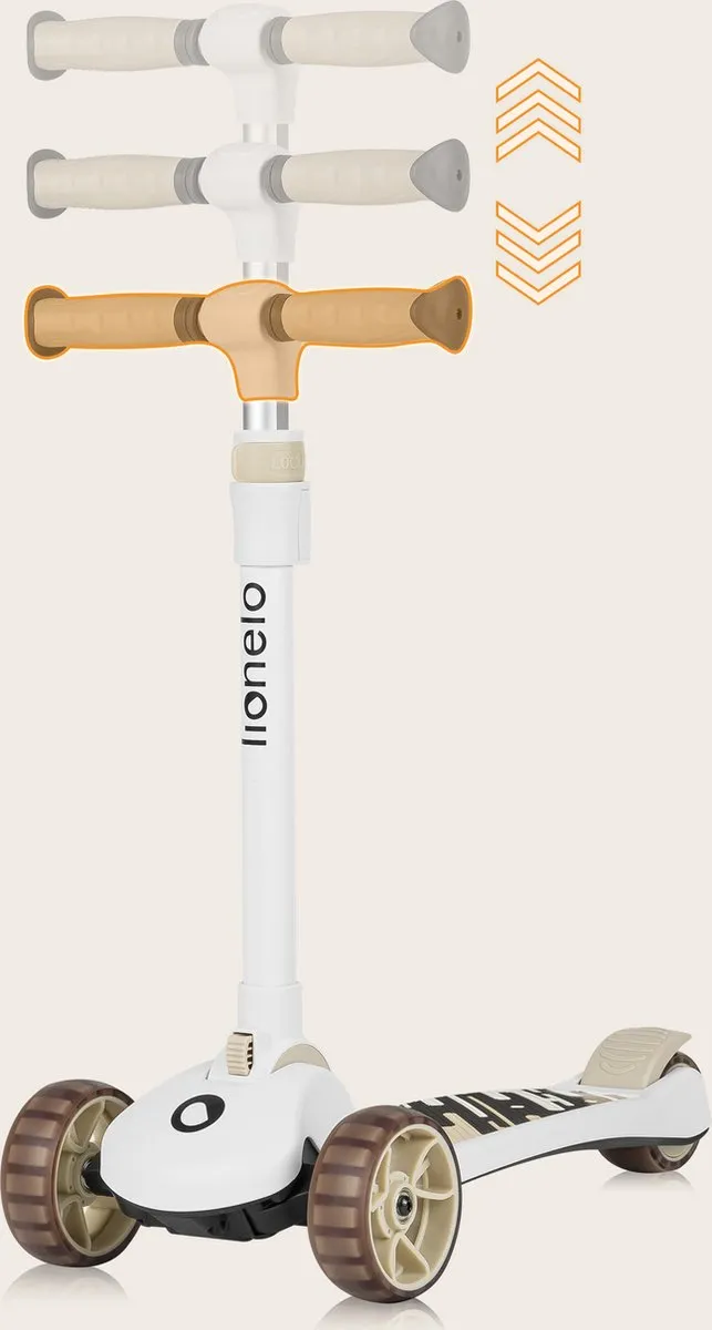 Lionelo Franky Kinderstep 2in1 - 3 Wielen tot 50kg - Beige