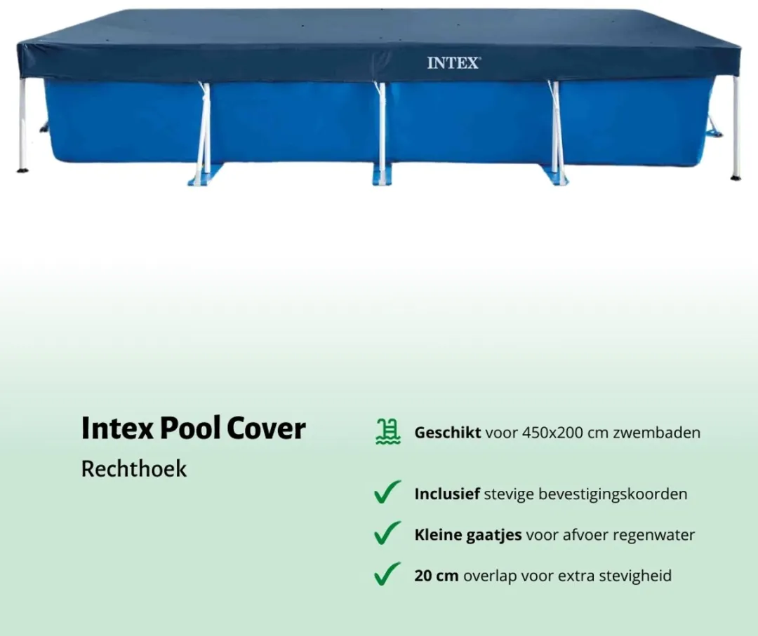 Intex Rechthoekig Frame Zwembad 450x220x84cm - Blauw - 28273NP