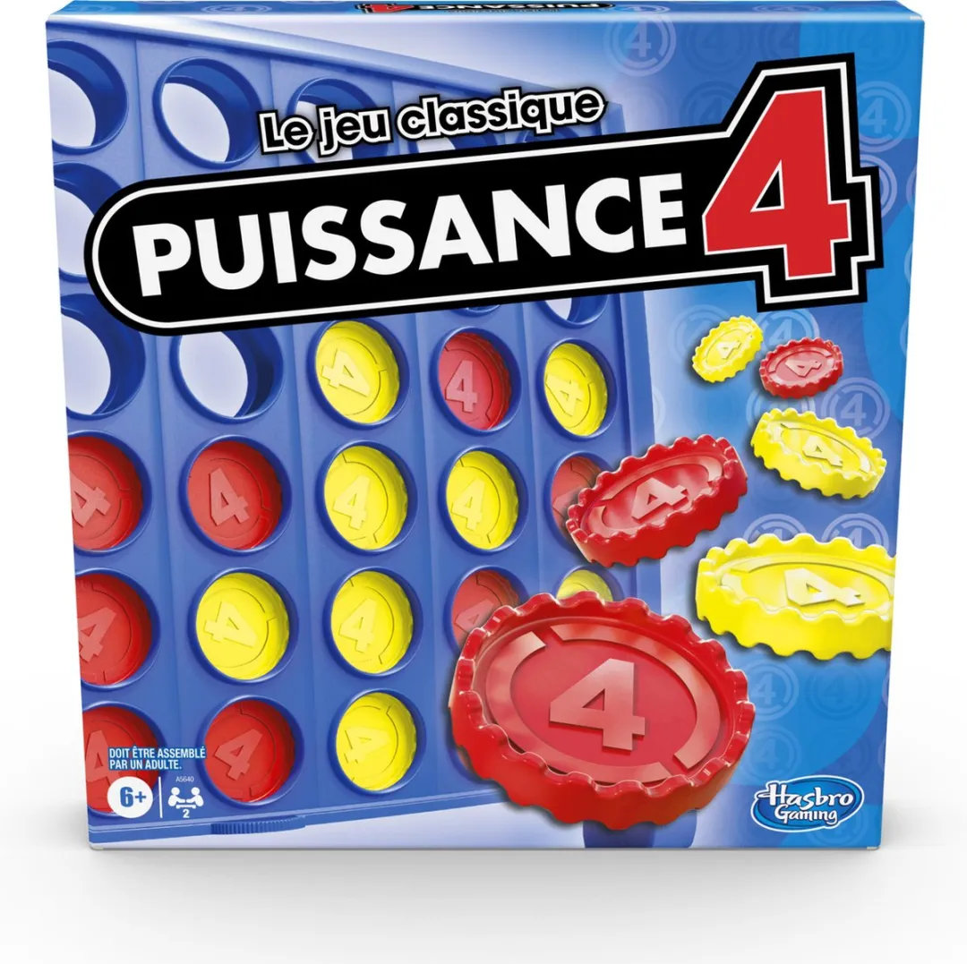 Hasbro Gaming 4 op 'n rij Franstalig Bordspel