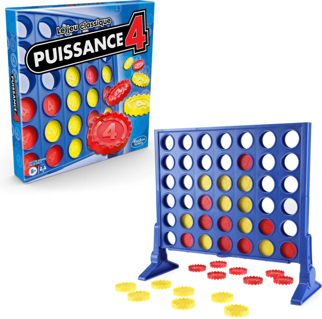 Hasbro Gaming 4 op 'n rij Franstalig Bordspel