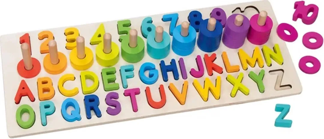 Goki Numbers And Letters Puzzle 91 Stuks - Multicolor