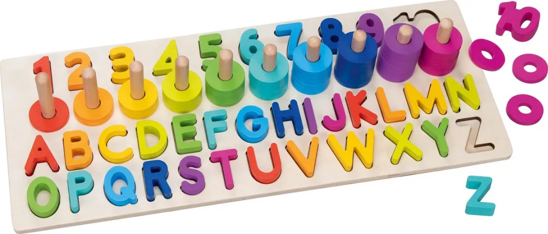 Goki Numbers And Letters Puzzle 91 Stuks - Multicolor