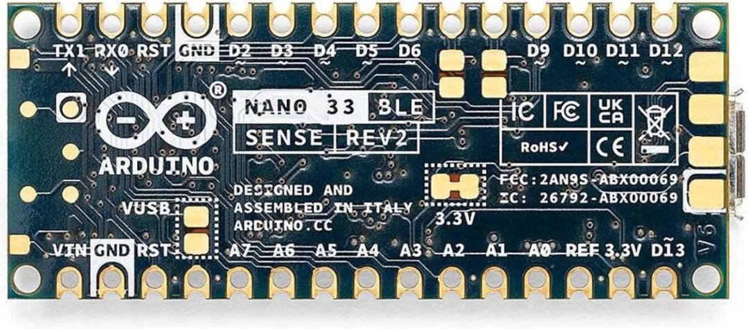 Arduino Nano BLE Sense Rev2 ABX00069 Board