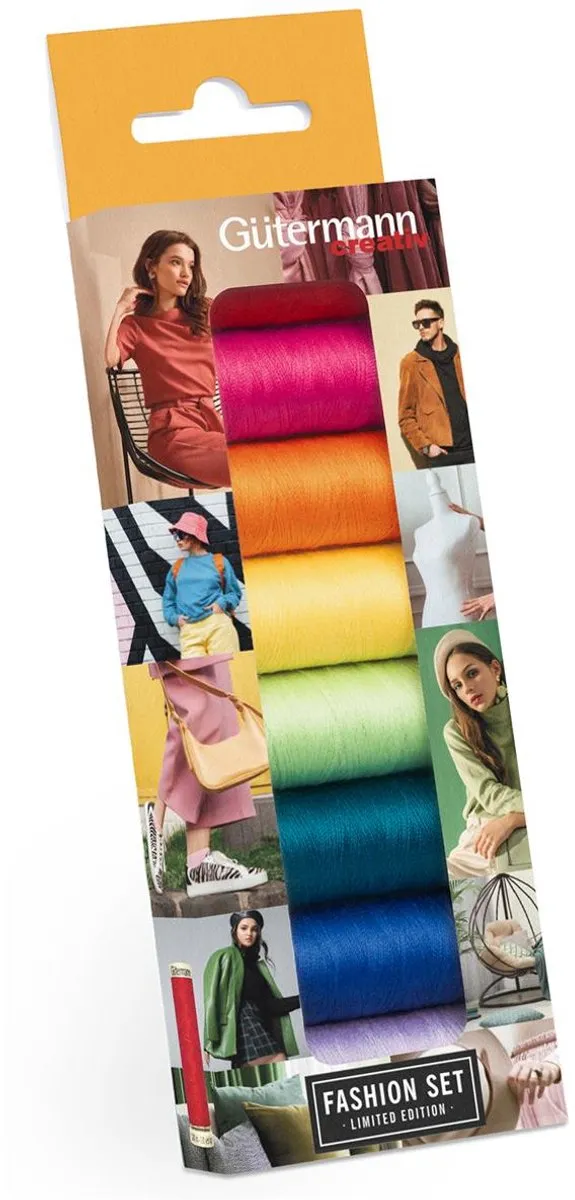 Gutermann Fashion Naaigaren - 8 Kleuren - 8 Stuks