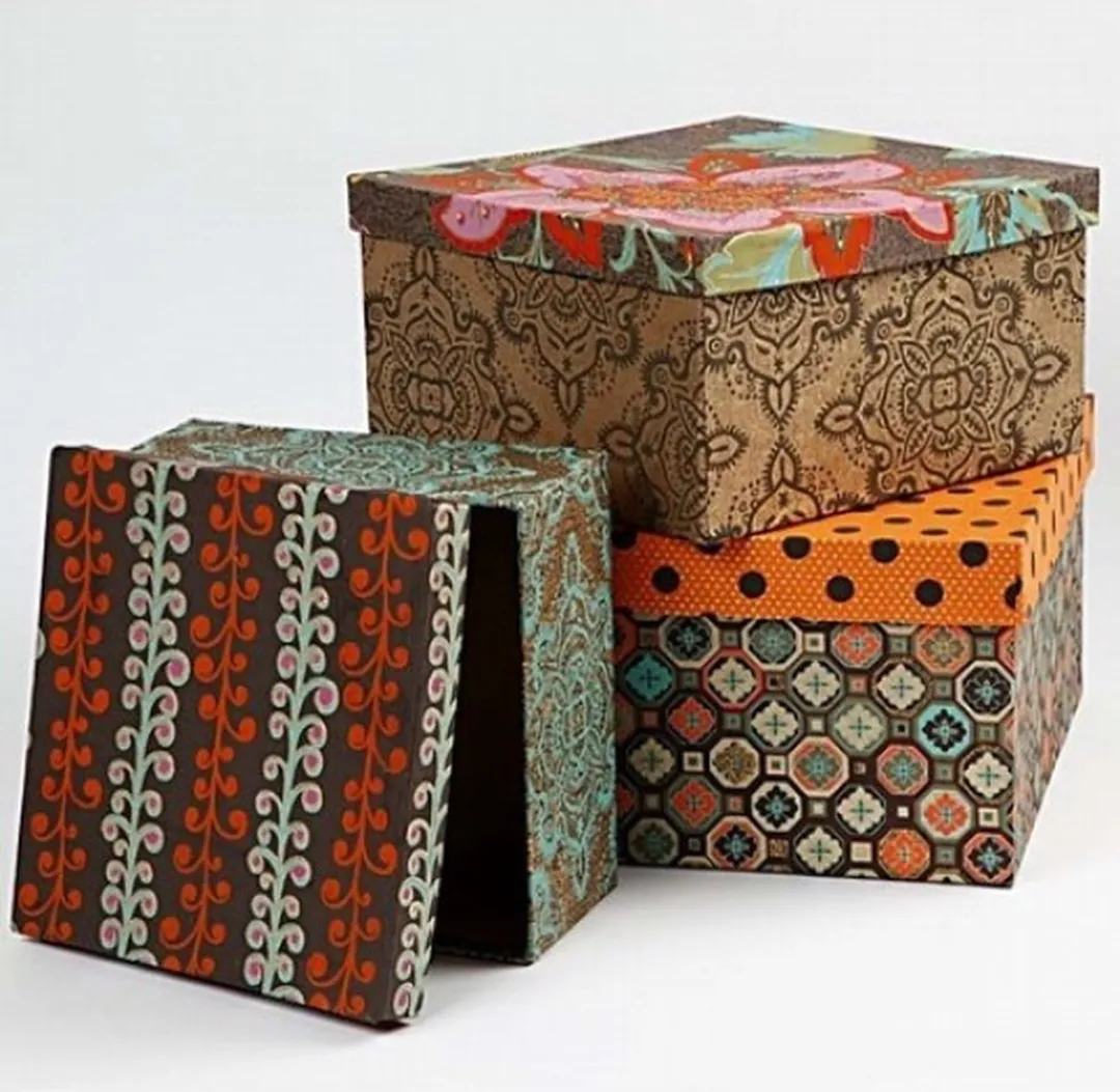 Creativ Company Vierkante Hoedendozen - 5 Stuks