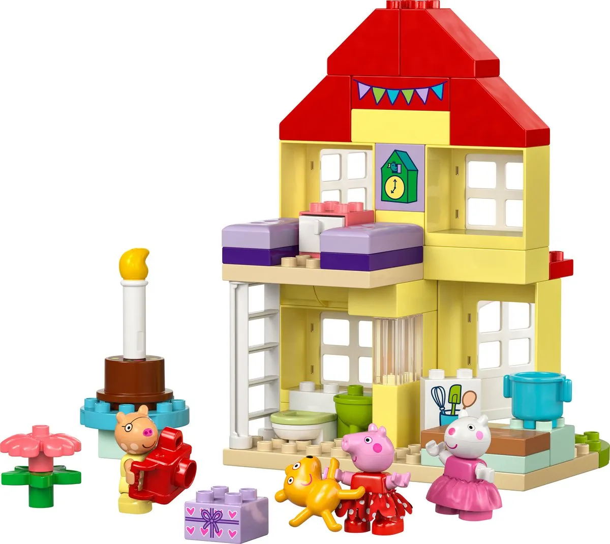 LEGO DUPLO Peppa Pig Verjaardagshuis 10433 - 59 Stukken